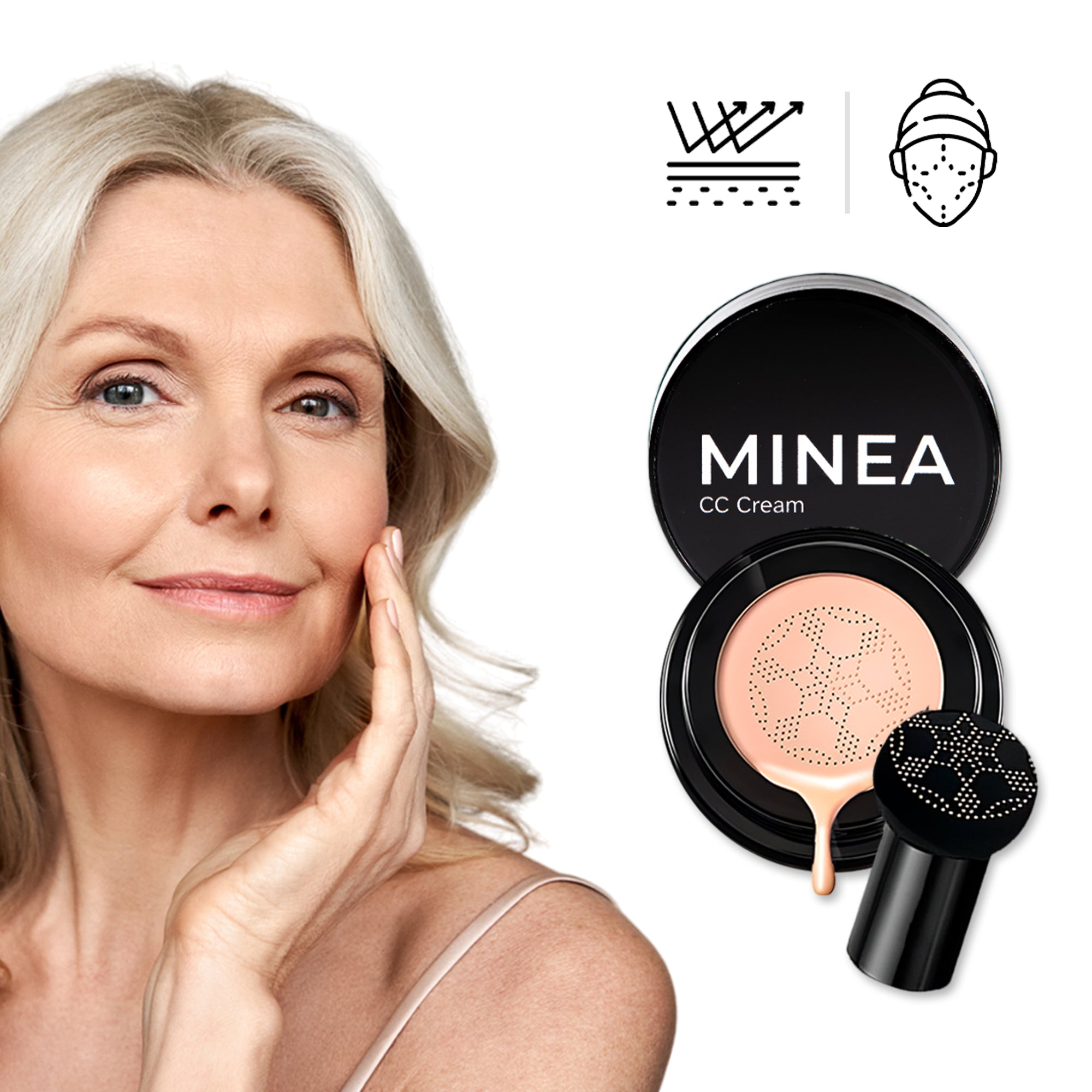 Daugiafunkcinis Minea CC kremas SPF 20 Nepriekaištingai odai, 20 ml.